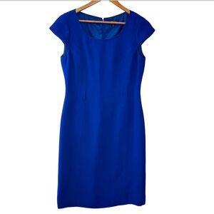 Women's Tahari Short-Sleeve Dress in Royal Blue, Size 6